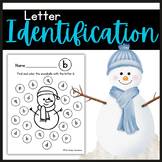 Cute Printable Winter Find the Letter (CKLA Amplify Kinder