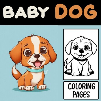 baby puppies coloring pages