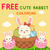 Cute Rabbit Coloring Pages FREE