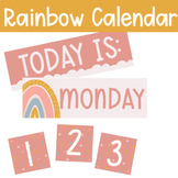 Cute Rainbow Calendar Pieces | Includes Weather, Temperatu