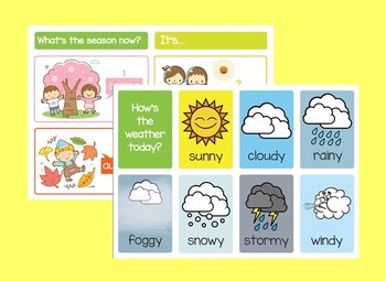 Weather Chart For Preschool Classroom Printable