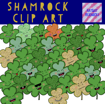 Preview of Cute Shamrock St Patrick's Day Clip Art