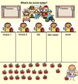Preview of Cute Smartboard Lunch and Attendance