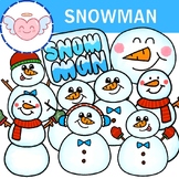 Cute Snowman (Clip Art)