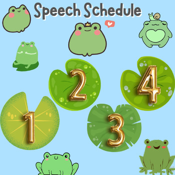 Preview of Cute Speech Schedule