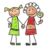 Cute Stickfigure Children Clipart Package for School Teachers