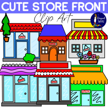 Preview of Cute Store Front Clip Art