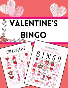 Cute Valentine's Bingo by AR Speechie | TPT