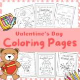Cute Valentines Day Coloring Pages | Kawaii Bears Coloring