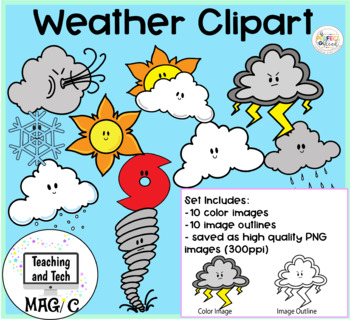 Preview of Cute Weather Clipart