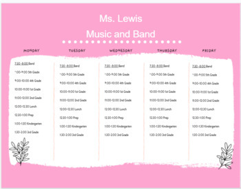 Preview of Cute Weekly Learning Schedule - Google Slides