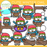 Cute Winter Owl Clip Art