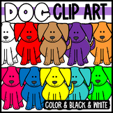 Cute and Colorful Rainbow Dog Clipart
