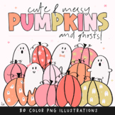 Cute and Modern Pumpkin Images - Ghosts / Pumpkins Clip Art