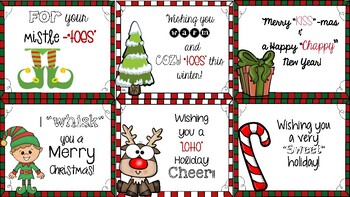 Preview of Cute and puns holiday/ Christmas gift tags Secret Santa