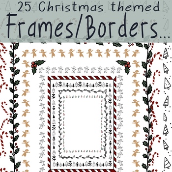 Preview of Cute and simple Christmas Frames / Borders