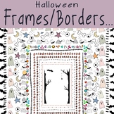 Cute and simple Halloween frames/borders