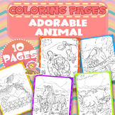 Cute animal Coloring Pages , Fun activities, Classroom Decor!