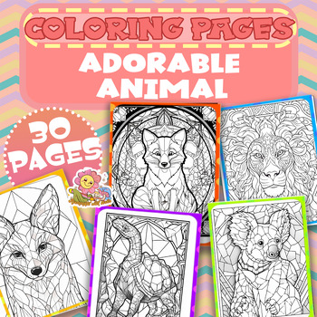 Preview of Cute animal Coloring Pages , Fun mandala  animal activities, Classroom Decor!