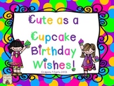 Cute as a Cupcake Birthday Wishes