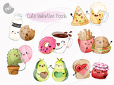 Cute foods Clipart set1 instant download PNG file