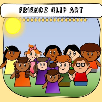 group of friends clip art