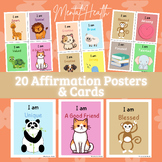 Cute positive affirmation cards&posters- Mental Health bul