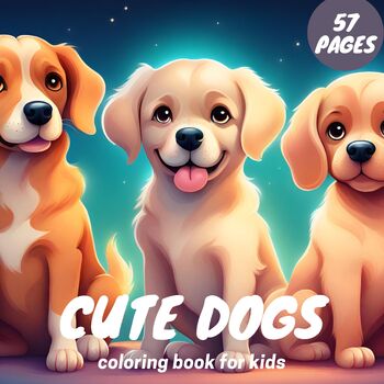 Preview of Cute puppies coloring