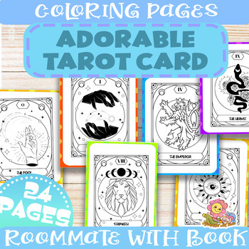 Preview of Cute tarot Coloring pages , Fun creative activities, Classroom decoration!