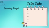 Cute tasks template with learning target