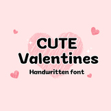 Cute valentine  | Handwritten font, Decorative Fonts, Disp