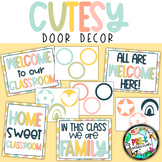 Cutesy Pastel Classroom Decor | FREE Door Decor | Pastel D