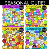 Cutie Seasonal Clipart Bundle {Seasons Clipart}