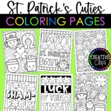 Cutie St. Patrick's Day Coloring Pages {Made by Creative C