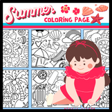 Cutie Summer Coloring Pages