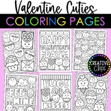 Cutie Valentine Coloring Pages {Valentine's Day Coloring Pages}