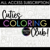 Cuties Coloring Page Club: All Access Subscription {Creati