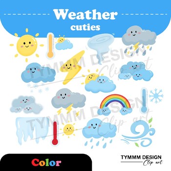 Preview of Cuties Weather Clip Art