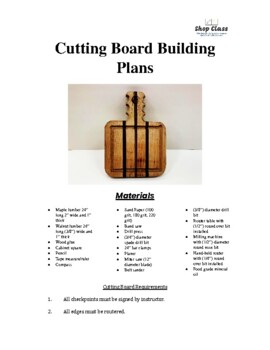 Preview of Shop Class Charcuterie Board Building Plans