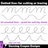 Cutting Lines / Tracing Lines - Clip Art