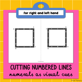 Cutting Lines and Shapes with Numeral Visual Cues