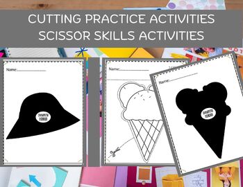Preview of Cutting Practice Activities Scissor Skills Activities