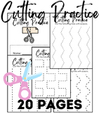 Cutting Practice Booklet | 20 Pages |  Fine Motor Skills |