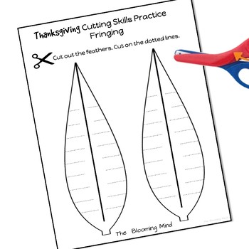 Thanksgiving Cutting Practice by The Blooming Mind | TpT