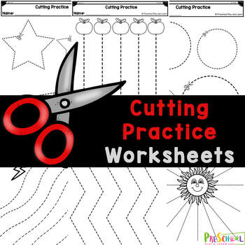 Cutting Practice Worksheets by Beth Gorden | TPT