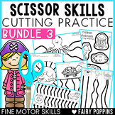 Cutting Practice Worksheets - Ocean Animals, Pirates, Pets