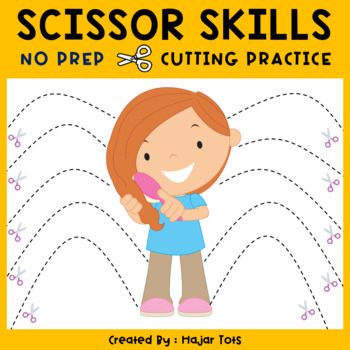 Bats Cutting Practice with Scissors Preschool by Hajar Tots