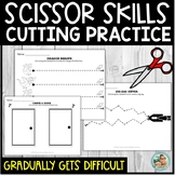 Fine Motor Cutting Practice with Scissors Kindergarten | F