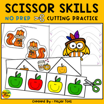 Shape Cutting Practice with Scissors Preschool - Bats by Hajar Tots