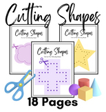 Cutting Shapes Booklet | 20 Pages | Scissors Practice Center